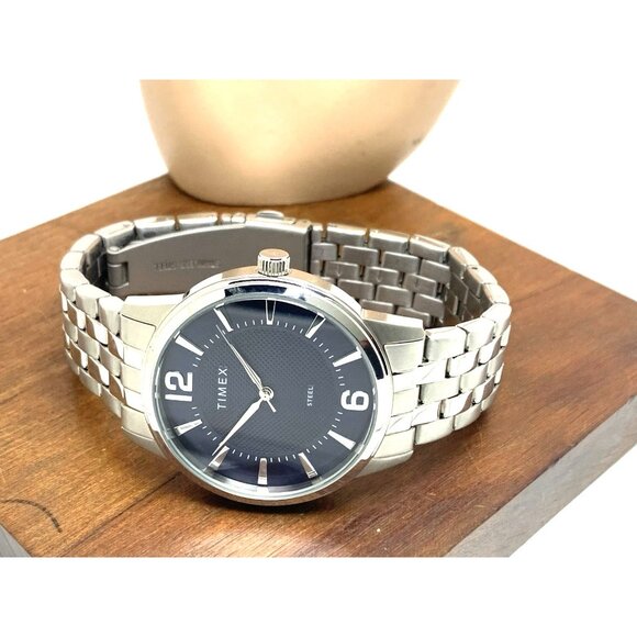 Timex Men's Watch TW2T59800 Quartz Blue Dial Silver Tone Stainless Steel 40mm - Picture 7 of 13